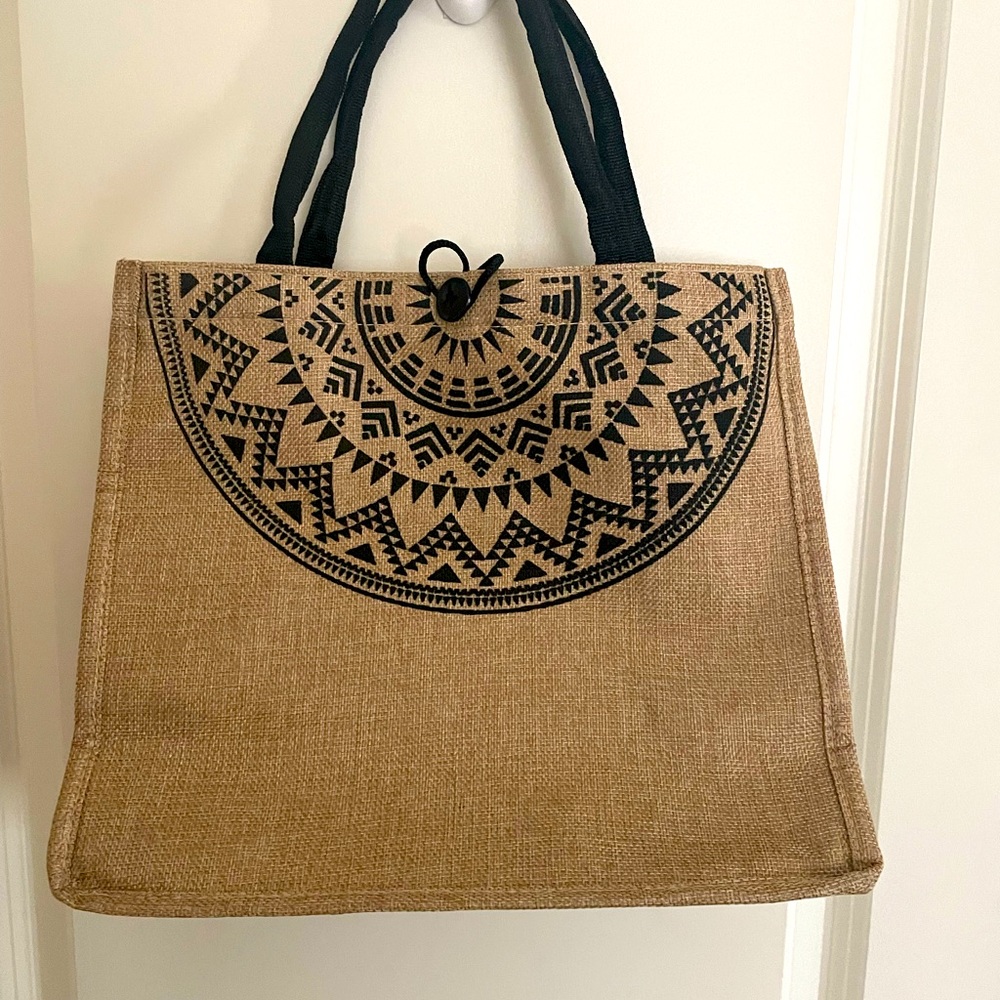 Aztec Burlap bag